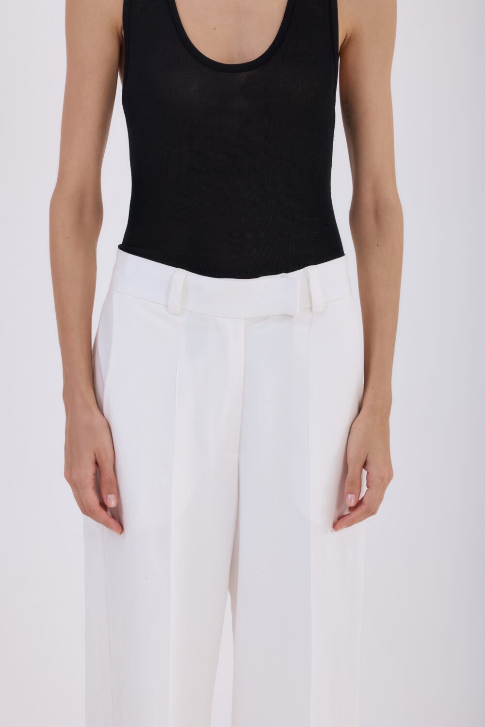 CALÇA RETA TUXEDO OFF-WHITE - Image 5